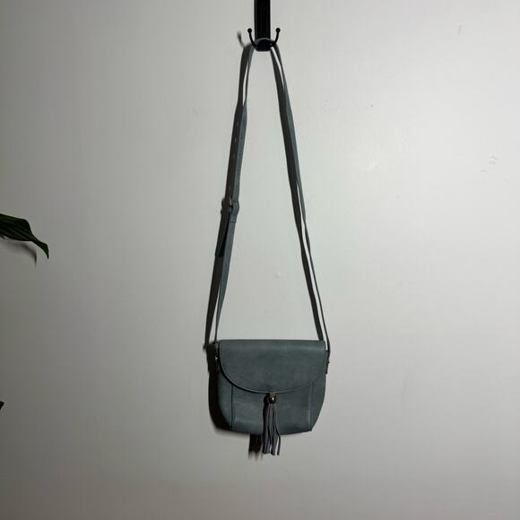 Antik Kraft Mini Shoulder Bag BlueFabric Print Snap Close Adjustable Strap Purse - Picture 3 of 9